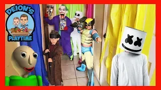 Don't Choose the Wrong door game challenge | Dance Challenge | Deion's Playtime Skits