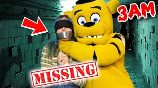 (SCARY) Freddy Fazbear KIDNAPPED my Girlfriend at 3AM !! * FNAF IS REAL !! *