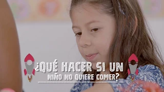 ¿Qué hacer si un niño no quiere comer?