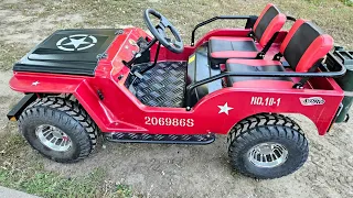 Backyard Riding In The X-Pro Mini Jeep