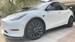 How to drive an tesla model y performance. Review and POV night.. super smooth and it’s fun to drive