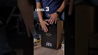 5 LEVELS OF CAJON (Beginner to Advanced) #shorts