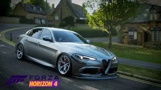 Forza Horizon 4 | Alfa Romeu Giulia Edimburg | Gráficos no Ultra | I5 10400 RTX2060 Super