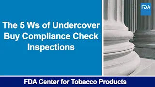 The 5 Ws of Undercover Buy Compliance Check Inspections