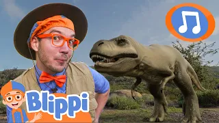 🦖 Let's Dance With Dinosaurs! 🦖 | Blippi Songs｜Kids Songs｜Trucks for Kids