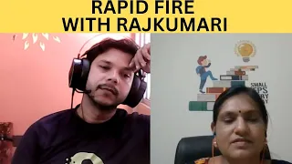 RAPID FIRE WITH RAJKUMARI @EnglishWithChandan