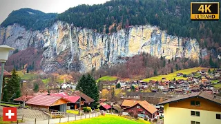 The Most Beautiful Village and Valley in Switzerland | Lauterbrunnen Switzerland 4K