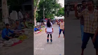 reaction wow 🙂 #skating #girl #balurghat #india #patiram #Malda #Siliguri #skatinggirltamanna