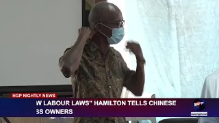 “FOLLOW LABOUR LAWS, “HAMILTON TELLS CHINESE BUSINESS OWNERS