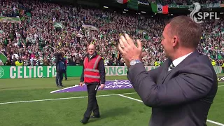 Brendan Rodgers celebrates another title with Celtic