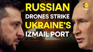 Russian drones strike Ukraine's Izmail port l WION ORIGINAL