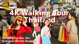 4K walking tour in Bangkok Thailand the Pratunam market a paradise for bargain hunters