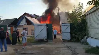 Пожар в Цыганском поселке