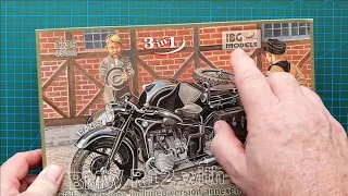 IBG Models 1/35  BMW R12 with Sidecar  (Civilian Version) - Kit Review