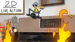 ONEWHEEL CARTOON | 2D Animation in Live Action