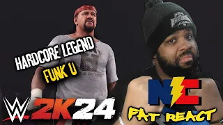 WWE 2K24 Terry Funk Entrance ECW DLC Pack REACTION!!! -The Fat REACT!