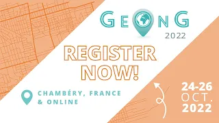 2022 GeOnG - Registration is now open!