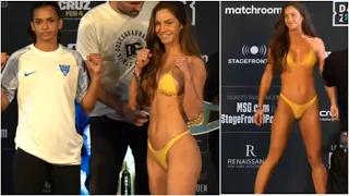 AVRIL MATHIE WEIGHS IN BEACHWEAR AS SHE FACES OFF WITH RAMLA ALI | EDDIE HEARN | SERRANO CRUZ