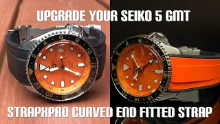 A great upgrade for your Seiko 5 GMT - StrapXPro Curved End Straps