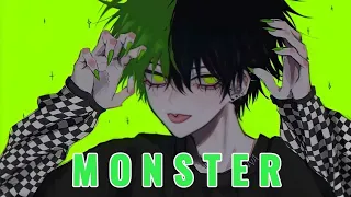 Nightcore - Monster - (Lyrics) - (Male Version)