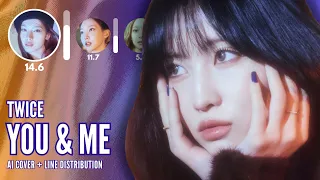 [AI COVER] How Would TWICE sing 'You & Me' (by JENNIE)