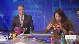 Kenny dishes out some VERY unusual snacks to Fox 8 co-workers