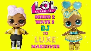 DIY DJ To LUXE MAKEOVER LOL Surprise Dolls SERIES 2 WAVE 2 24K Gold Club Ultra Rare Doll