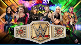 WWE 2K23 ELIMINATON CHAMBER MATCH FOR THE WWE WOMEN'S UNDISPUTED CHAMPIONSHIP!