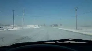 Road Conditions in Bowling Green in the Snow 1-6-14