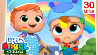 Ik hou van regenboogijs! | Little Angel | Moonbug Kids Nederlands - Kindertekenfilms