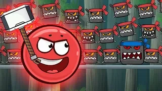 Red Ball 4 Animation Red Ball Hero Vs 100 Ninja Boss In The Jungle