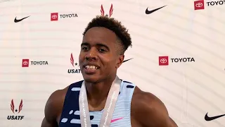 Isaiah Jewett After Finishing 4th At USATF Outdoor Championships 800m Final