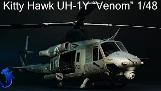 Kitty Hawk UH 1Y Venom 1/48 scale Full Build Video | Marine Corps Trio Part 2