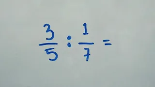 Division of Regular Fractions by Regular Fractions |  Elementary Mathematics