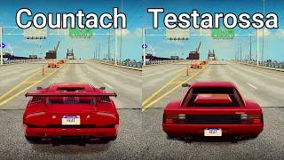 NFS Heat: Lamborghini Countach vs Ferrari Testarossa - Drag Race