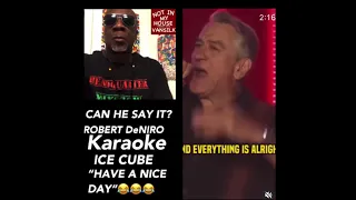 NIMH Clips #3 CAN I SAY IT? Actor Robert DeNiro reciting Ice Cube Today was a good day!!