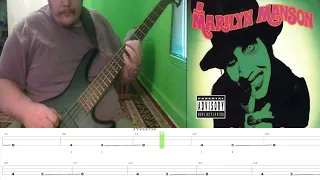 marylin manson  - sweet dreams bass cover with tab