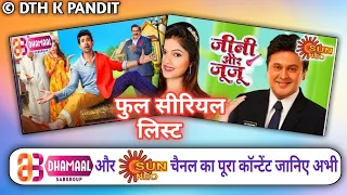 FULL SERIALS LIST OF SUN NEO & DHAMAAL TV|| DD FREE DISH NEW UPDATE TODAY @DTHKPANDIT-