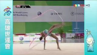 Eugenia Kanaeva Ribbon The World Games 2009 Kaohsiung 720p