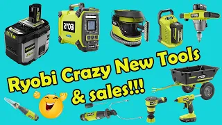 Ryobi Crazy New Tools and Sales @RYOBITOOLSUSA #diy #lifehacks #gardening #lawncare #homedepot