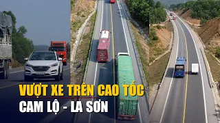 ‘Thót tim’ cảnh vượt xe bất chấp trên cao tốc Cam Lộ - La Sơn