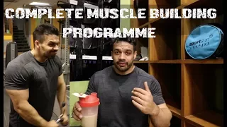 COMPLETE LEAN MUSCLE BUILDING PROGRAMME  |WORKOUT + DIET