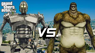 GTA 5 - Giant Robot VS Beast Titan | Epic Giants Battle!