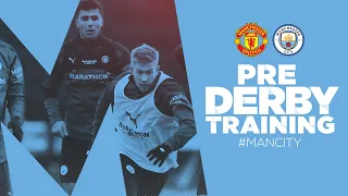 CITY TRAIN AHEAD OF THE MANCHESTER DERBY | MAN UTD v MAN CITY