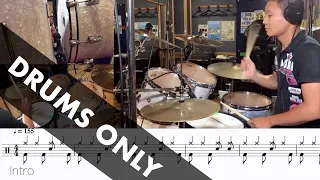 Give Me Novacaine Drums Only (EXACTLY How Tre Plays it)(Green Day)(W/tabs+(Lyrics)