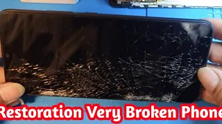 Restoration very cracked Realme C11(2021) | How to remove very broken LCD display phone |@SanService