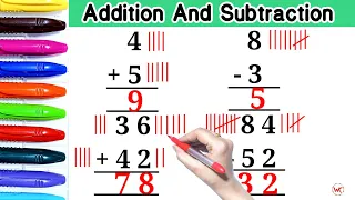 Addition and subtraction class 1 | add and Subtract | Jod ghatav kaise karte hain |  Jod, ghatana