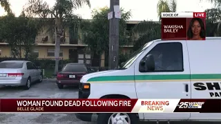 Belle Glade apartment fire under investigation after woman found dead