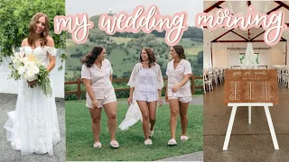 wedding morning vlog ♡ getting ready, setting up + brother reunion
