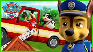 Pups save Farmer Al and Farmer Yumi on a broken bridge! - PAW Patrol UK - Cartoons for Kids